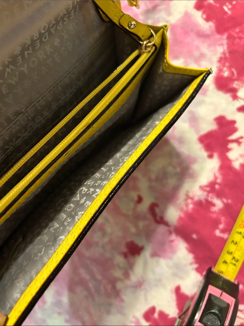 Kate Spade yellow crossbody wallet